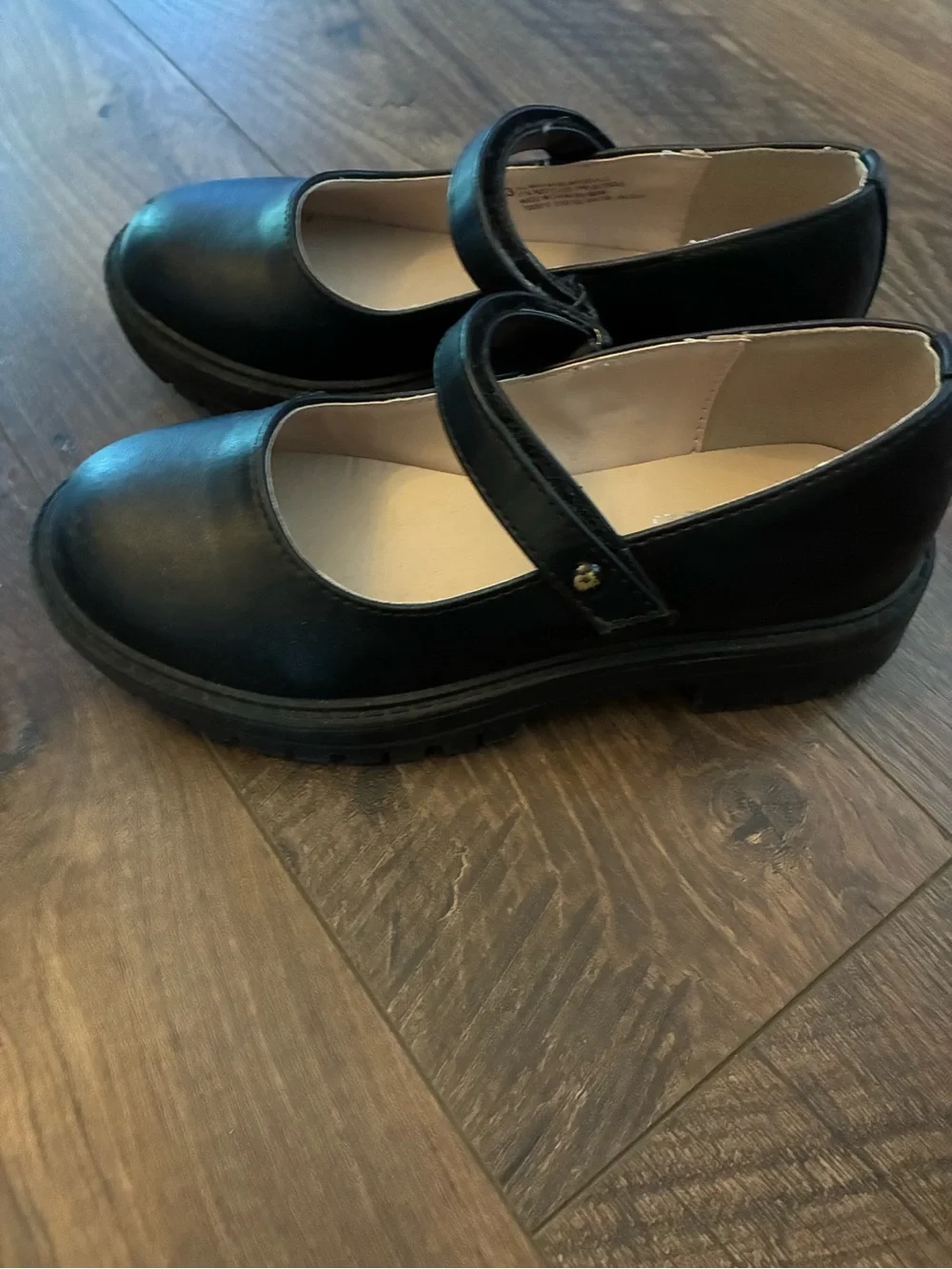 The Children's Place Black Mary Jane Hook-and-Loop Dress Shoes